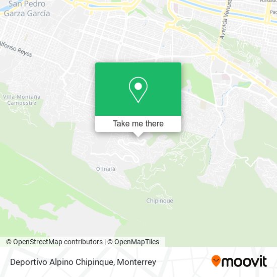 Deportivo Alpino Chipinque map