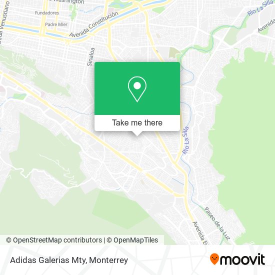Mapa de Adidas Galerias Mty