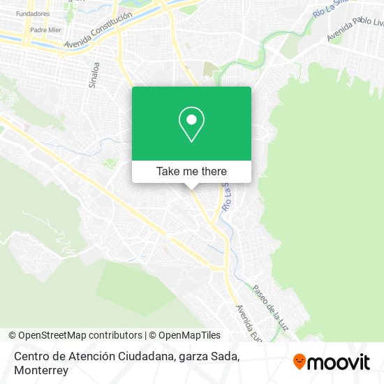 Centro de Atención Ciudadana, garza Sada map