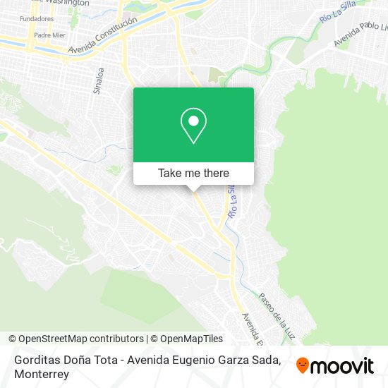 Gorditas Doña Tota - Avenida Eugenio Garza Sada map