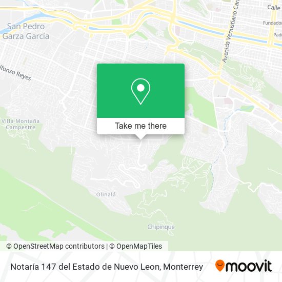 Notaría 147 del Estado de Nuevo Leon map