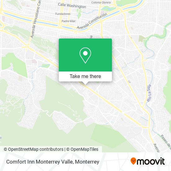 Comfort Inn Monterrey Valle map
