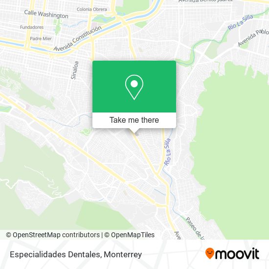 Especialidades Dentales map