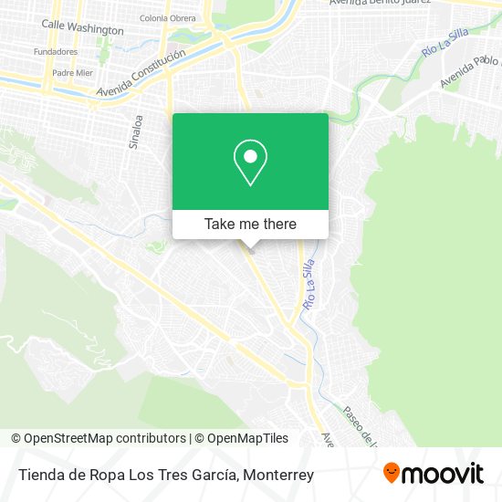 Mapa de Tienda de Ropa Los Tres García