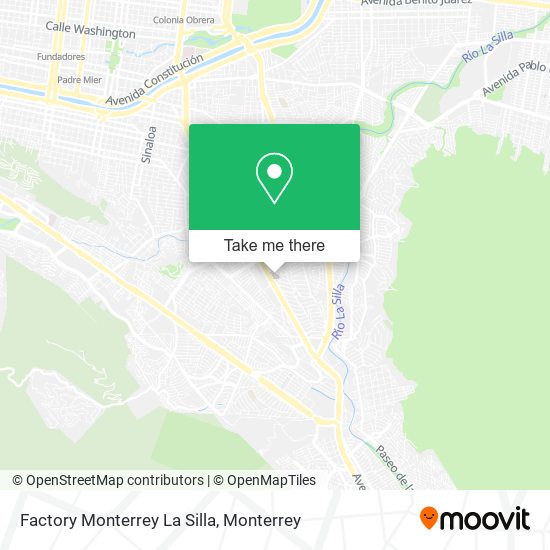 Mapa de Factory Monterrey La Silla