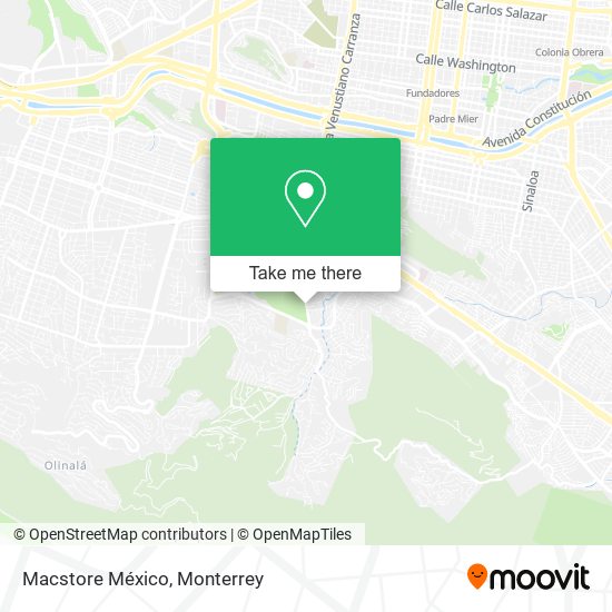 Macstore México map