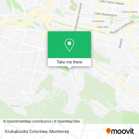 Mapa de Krukabooks Colorines