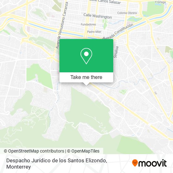 Despacho Jurídico de los Santos Elizondo map