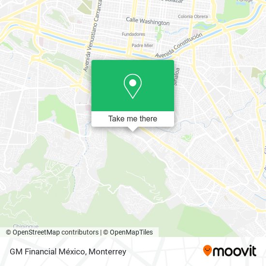 GM Financial México map