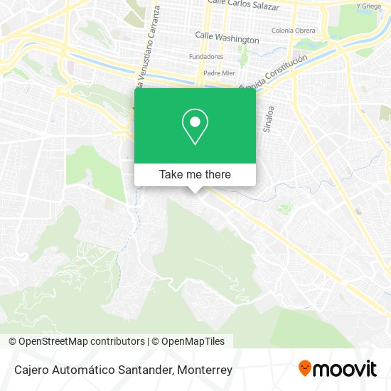 Cajero Automático Santander map
