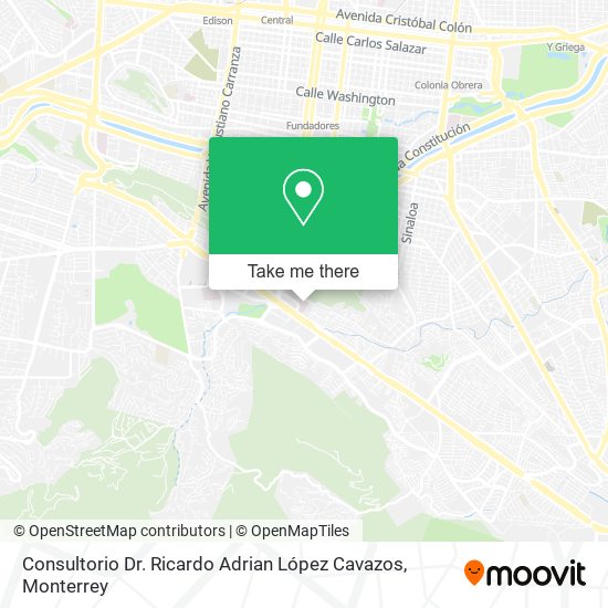 Consultorio Dr. Ricardo Adrian López Cavazos map
