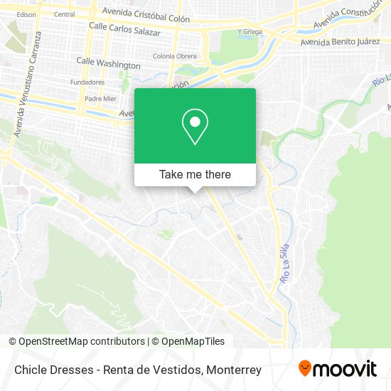 Chicle Dresses - Renta de Vestidos map