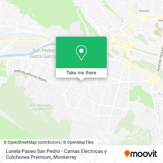 Lunela Paseo San Pedro - Camas Eléctricas y Colchones Premium map