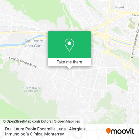 Mapa de Dra. Laura Paola Escamilla Luna - Alergia e Inmunología Clínica