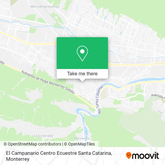 Mapa de El Campanario Centro Ecuestre Santa Catarina