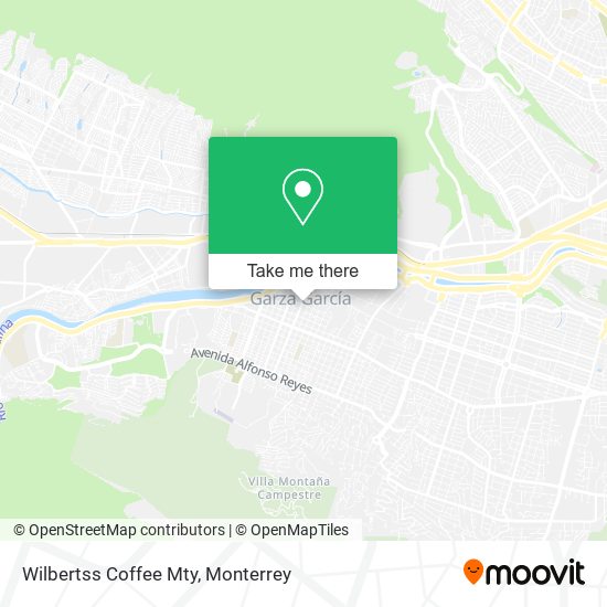 Wilbertss Coffee Mty map
