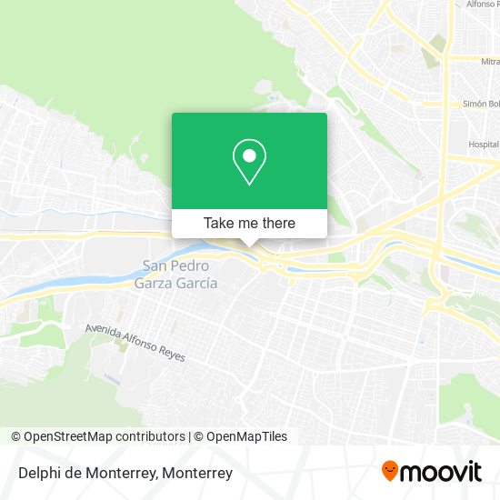 Mapa de Delphi de Monterrey