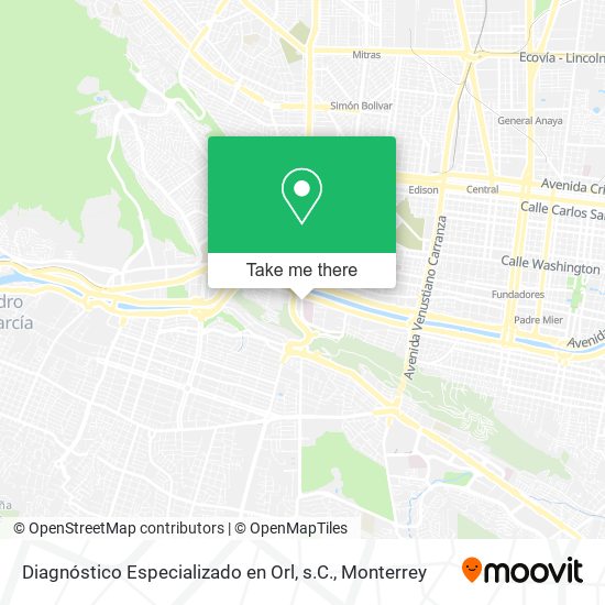 Diagnóstico Especializado en Orl, s.C. map