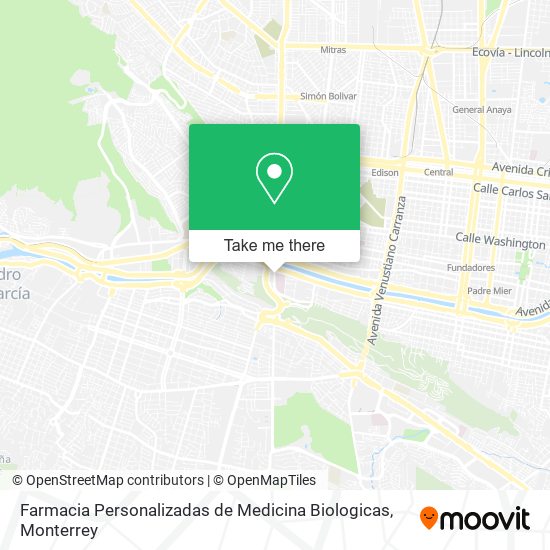 Mapa de Farmacia Personalizadas de Medicina Biologicas