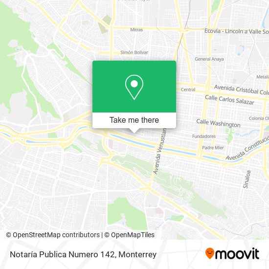 Mapa de Notaría Publica Numero 142