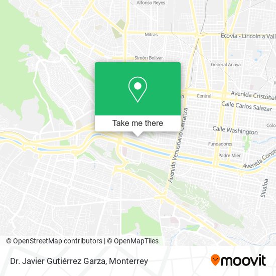 Dr. Javier Gutiérrez Garza map