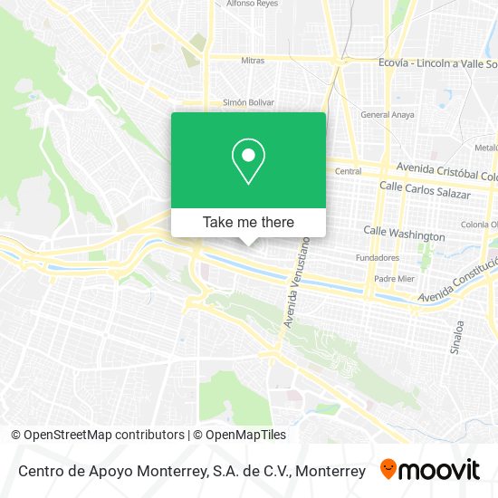 Centro de Apoyo Monterrey, S.A. de C.V. map