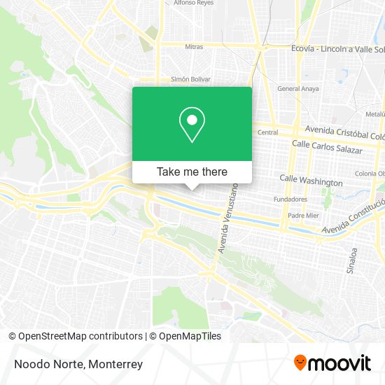 Mapa de Noodo Norte