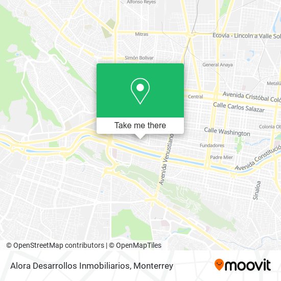 Mapa de Alora Desarrollos Inmobiliarios