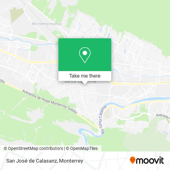 Mapa de San José de Calasanz