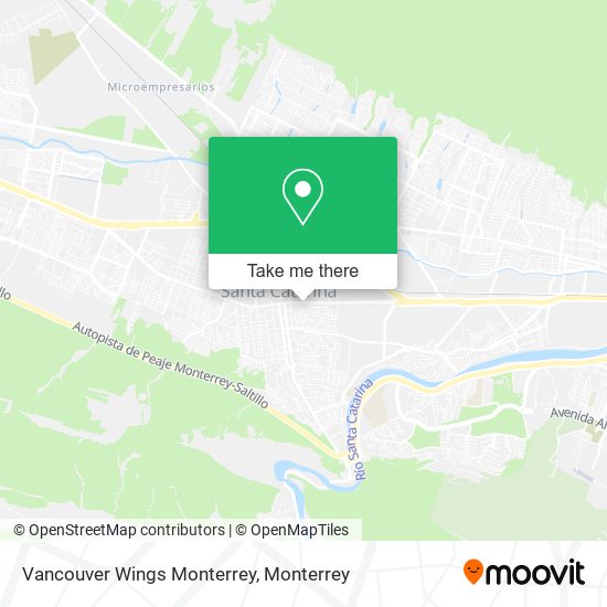 Vancouver Wings Monterrey map