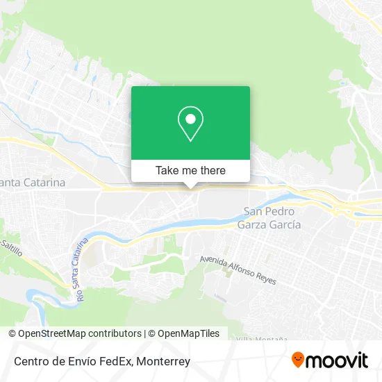 Centro de Envío FedEx map