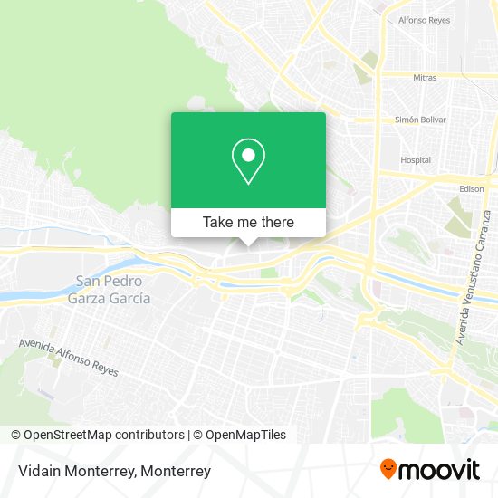 Vidain Monterrey map