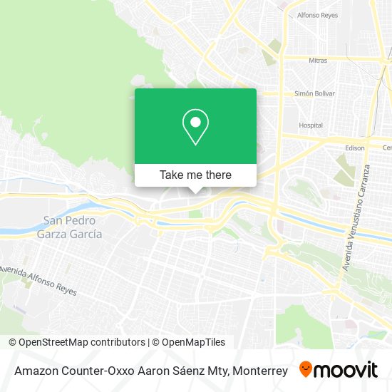 Amazon Counter-Oxxo Aaron Sáenz Mty map