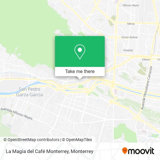 Mapa de La Magia del Café Monterrey