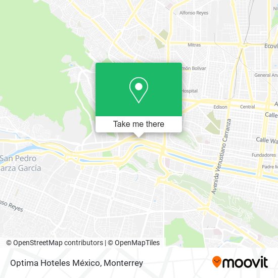 Mapa de Optima Hoteles México