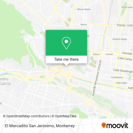 Mapa de El Mercadito San Jerónimo
