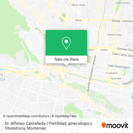 Mapa de Dr. Alfonso Castañeda / Fertilidad, ginecología y Obstetricia