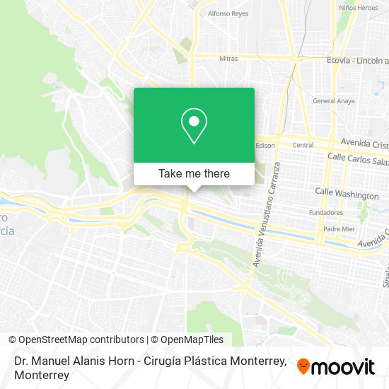 Dr. Manuel Alanis Horn - Cirugía Plástica Monterrey map