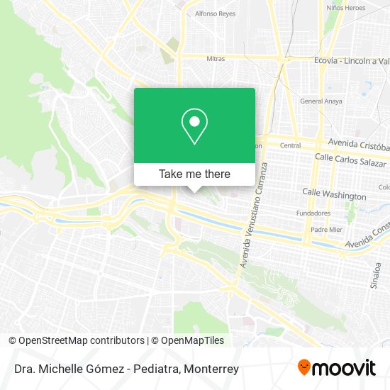 Mapa de Dra. Michelle Gómez - Pediatra