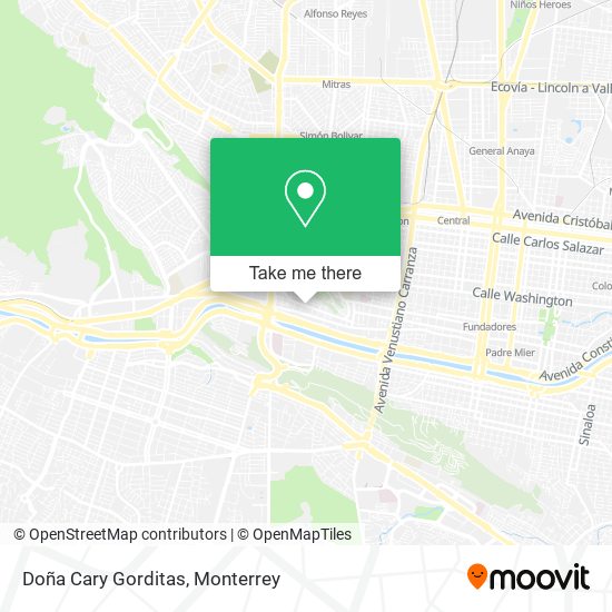 Doña Cary Gorditas map