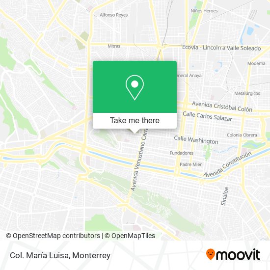 Mapa de Col. María Luisa