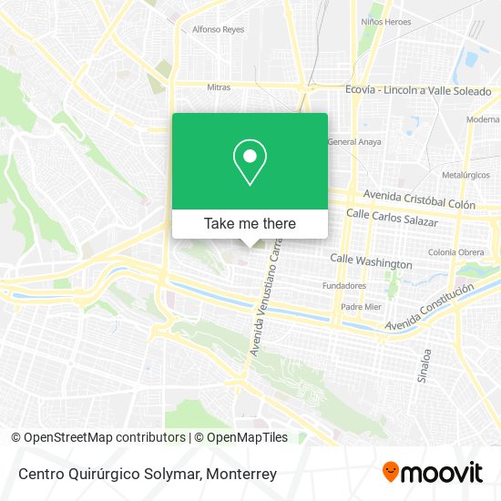 Mapa de Centro Quirúrgico Solymar