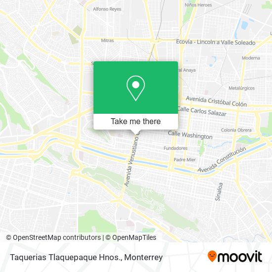 Taquerias Tlaquepaque Hnos. map