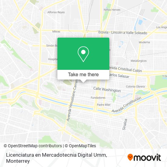 Mapa de Licenciatura en Mercadotecnia Digital Umm