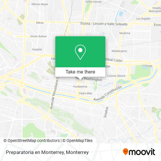 Preparatoria en Monterrey map