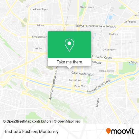 Instituto Fashion map