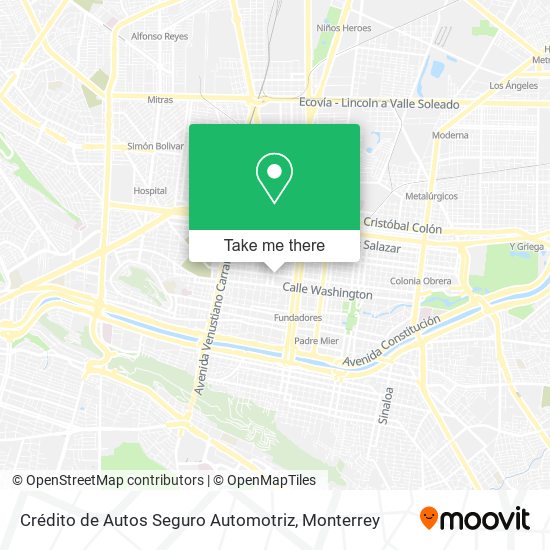 Crédito de Autos Seguro Automotriz map