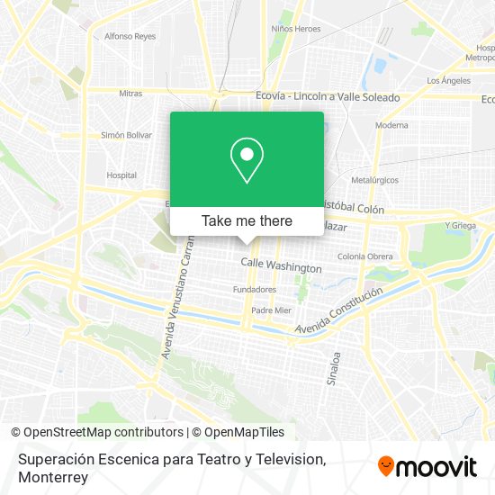Superación Escenica para Teatro y Television map