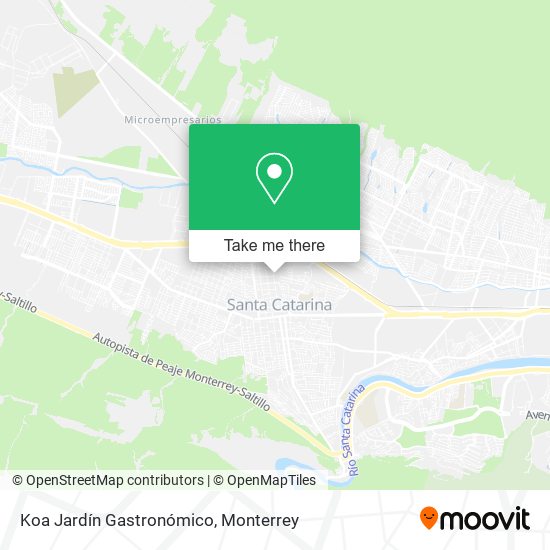 Koa Jardín Gastronómico map