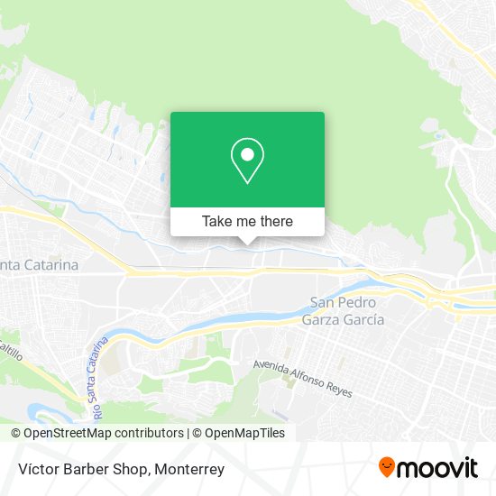 Víctor Barber Shop map